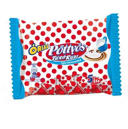 Pöttyös Túró Rudi 5 X 51g tejcsokis