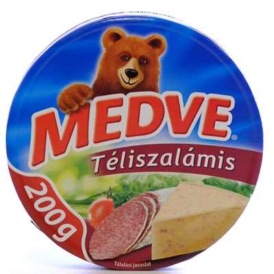 Medve sajt teliszalamis 200g