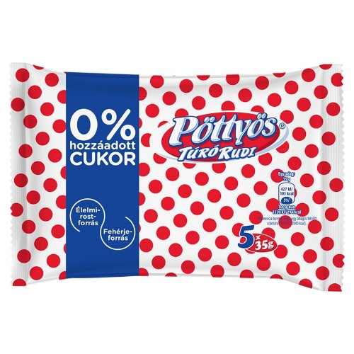 Pöttyös Túró Rudi 0% hozzáadott cukorral 5x35g