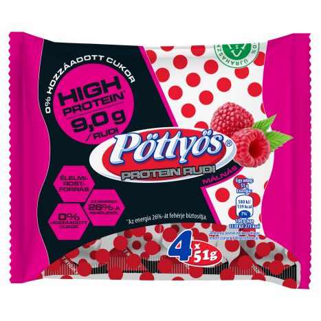 Pöttyös Protein Rudi Malnas 4 X 51g