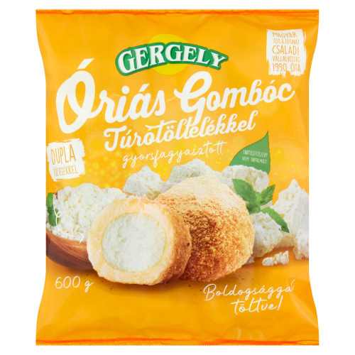 Óriás gombóc túrótöltelékkel 600g