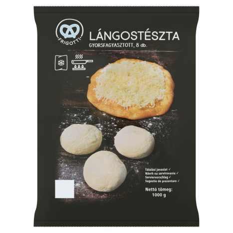 Gyorsfagyasztott lángos tészta 8 db 1000g
