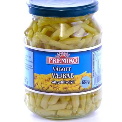 Sárgahüvelyő vágott vajbab 680/350g