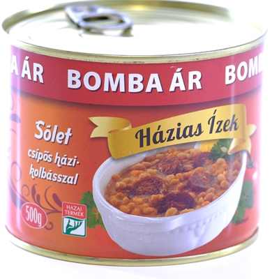 Bomba Ár Solet csípős kolbasszal 500g