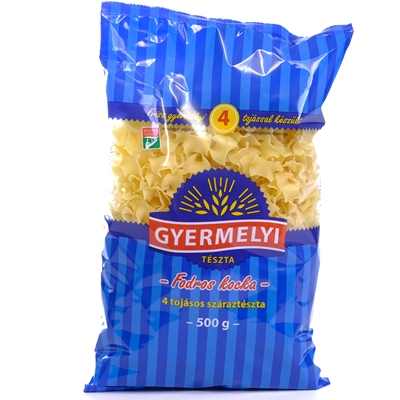 Fodros kocka tészta 4 tojásos 500g