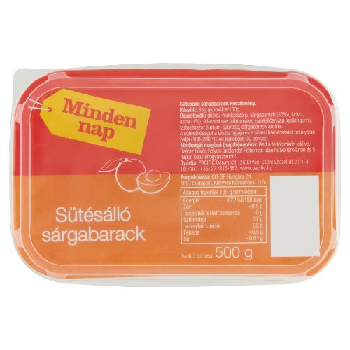 Sutesallo jam sargabarackos 500g