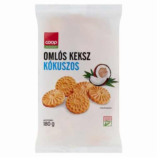 Omlós keksz kókuszos 180g