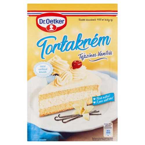 Tejszínes-Vaníliás Tortakrém alappor 130g