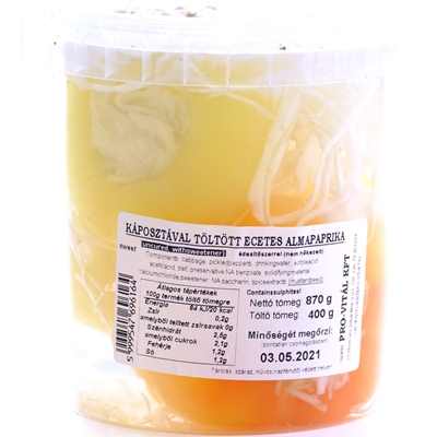 Almapaprika káposztával toltott edes 400g