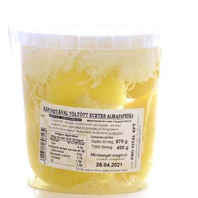Káposztával t.alma pap. csípős 400g