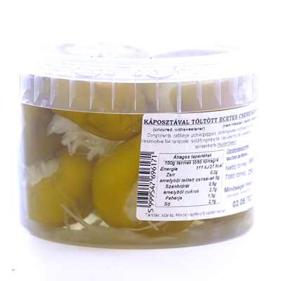 Kaposztaval toltott cseresznye paprika 250g