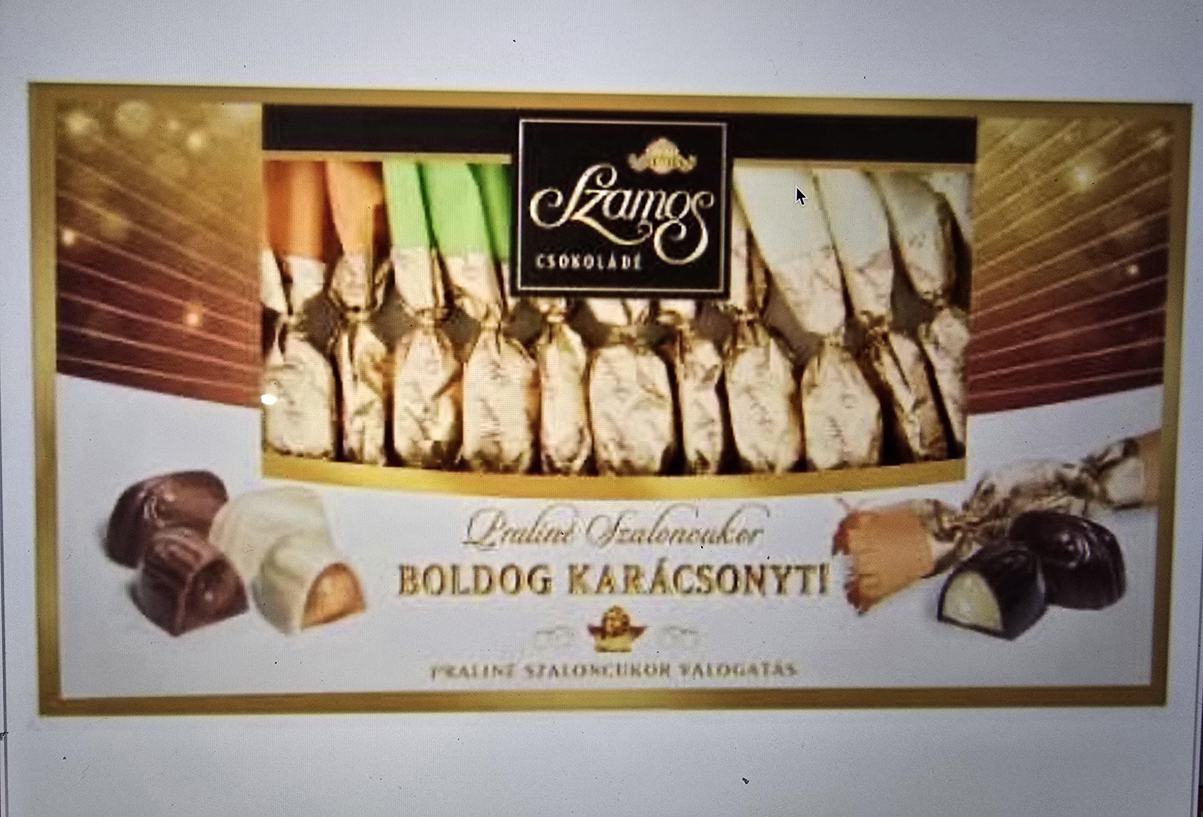 Szaloncukor praline válogatás 140g Szamos