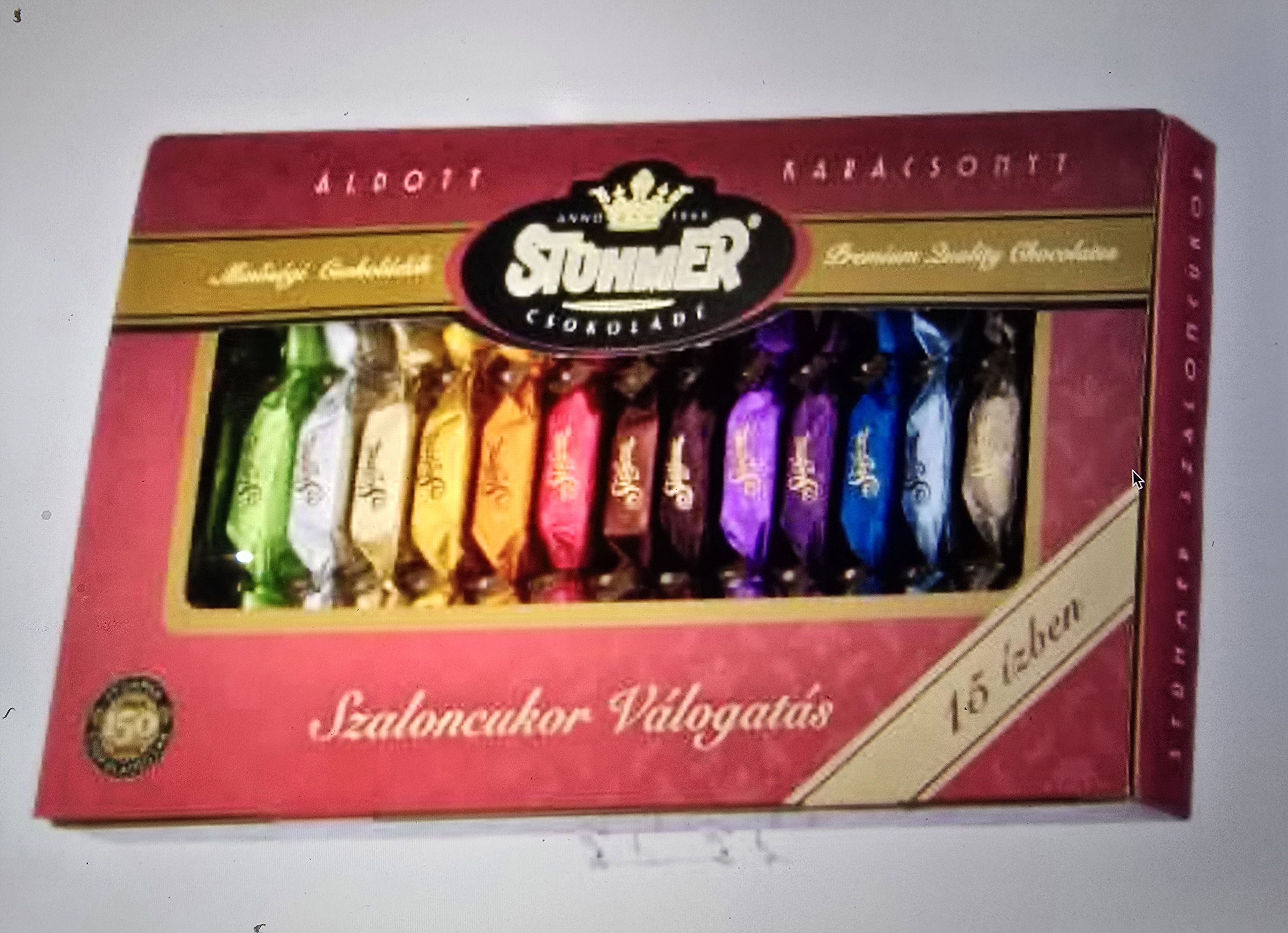 Szaloncukor praline válogatás 170g 15 iz Stühmer